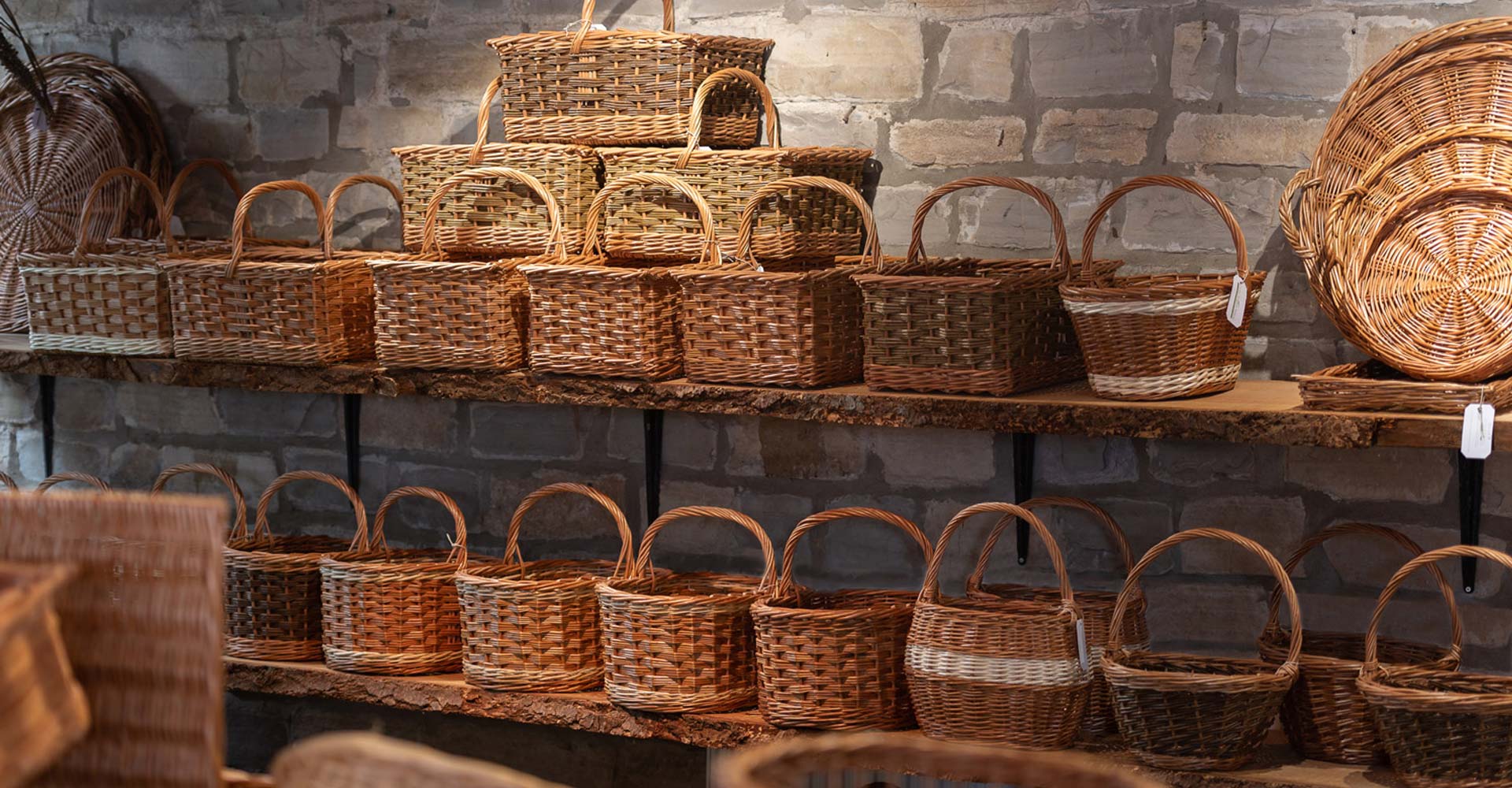 Baskets on Shelves