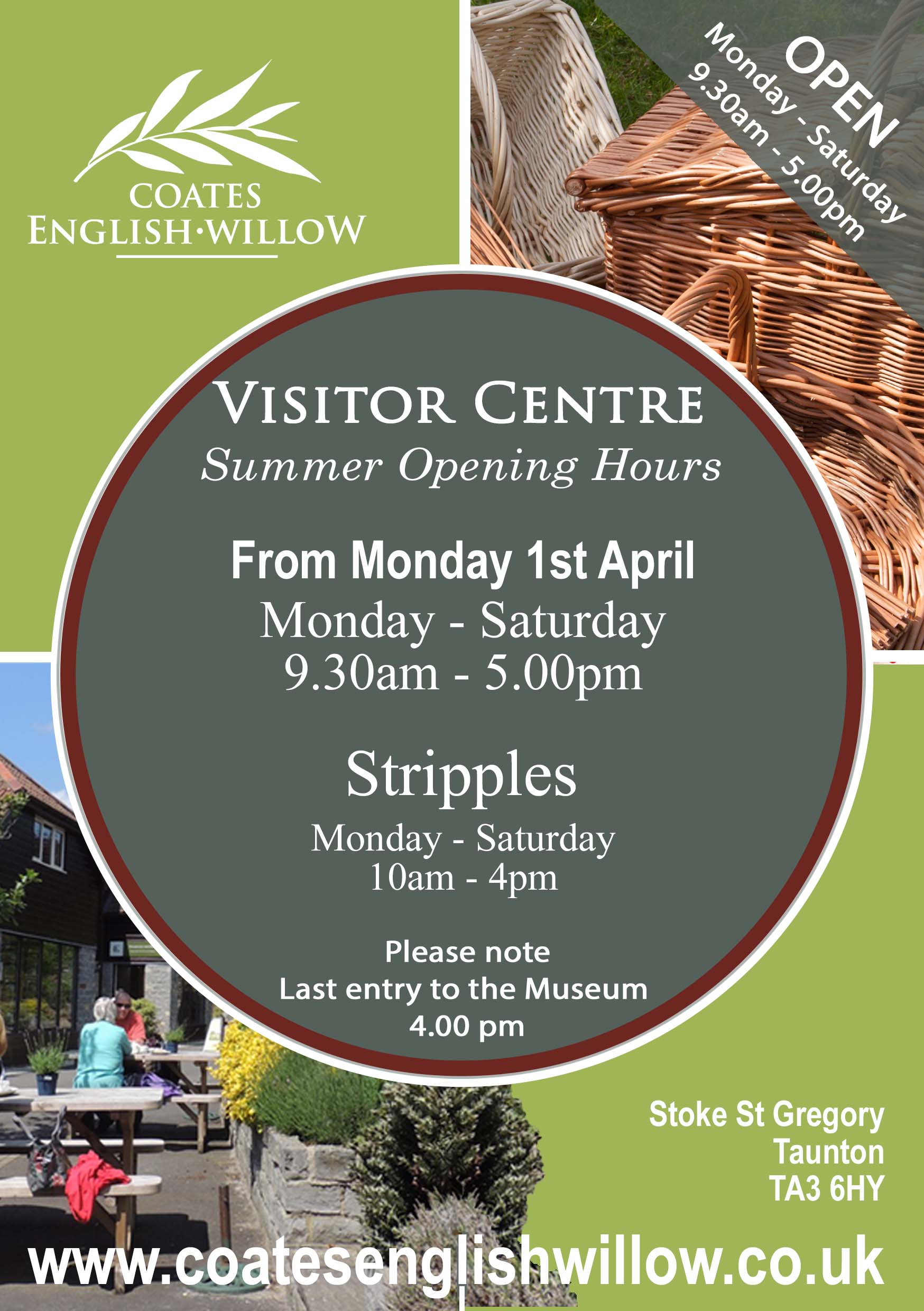 Summer Opening Hours