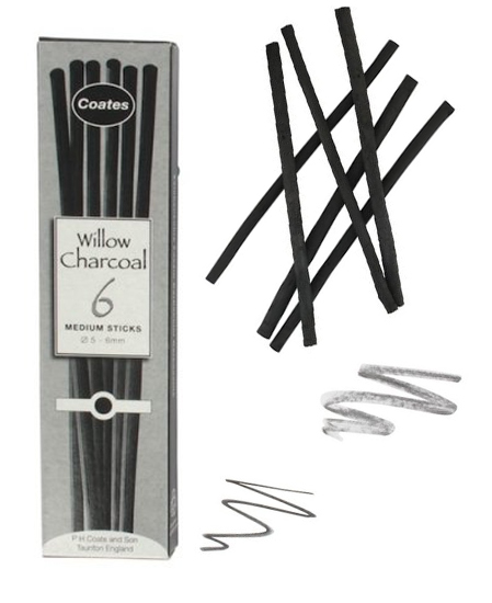PH COATE WILLOW CHARCOAL EXTRA THICK 4 STICKS - 5032341000031